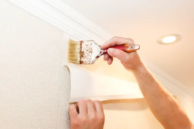 Pose de papier peint à Dampniat — revêtements muraux et toiles de verre